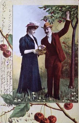 Couple Picking Cherries, c.1908